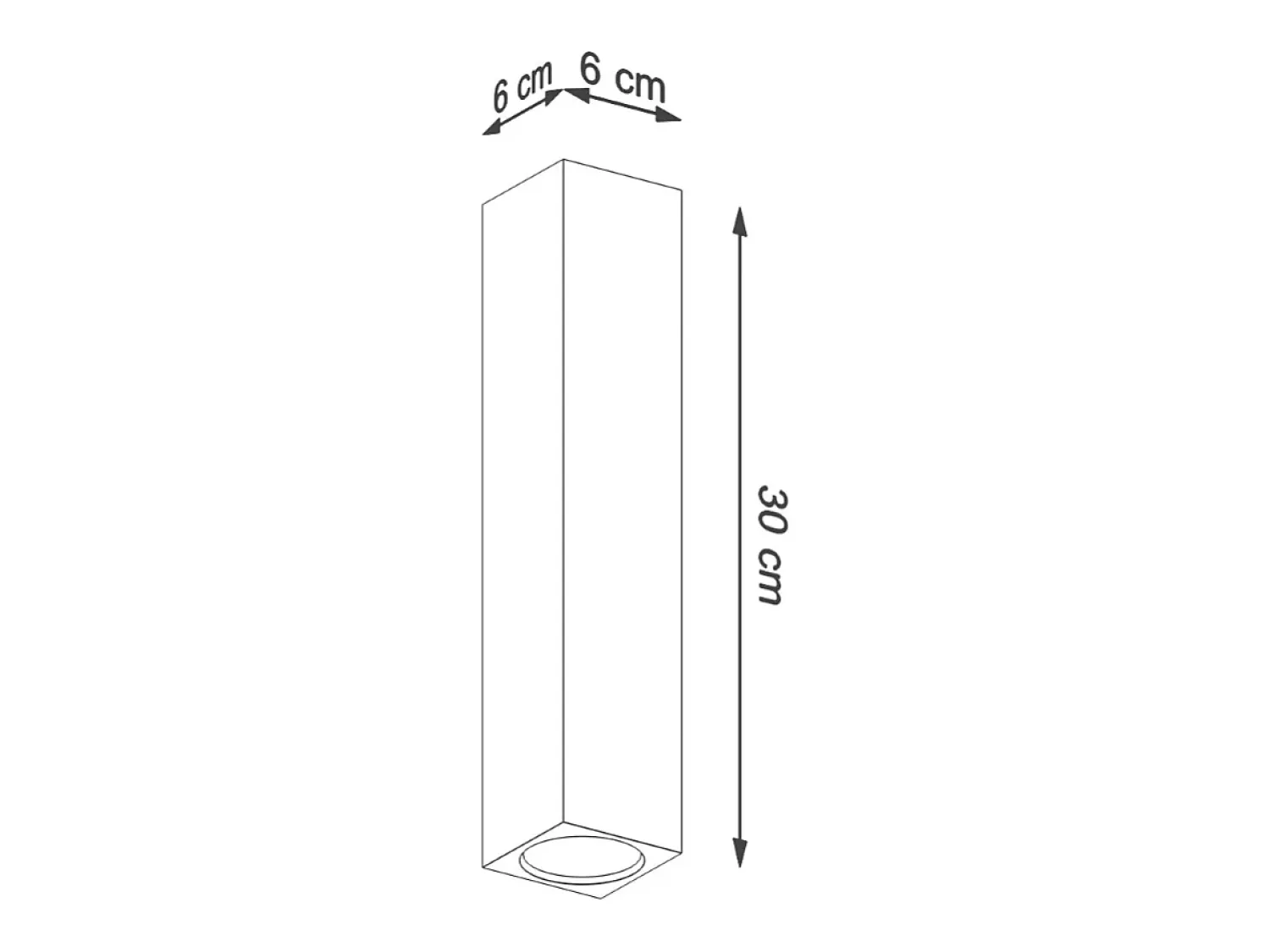 Sollux Lighting Plafón^Lámparas de techo Zezu escandinavo de madera - 1 fuentes luminosas 4000K - L.6 x A.30 cm - roble Marru00f3n