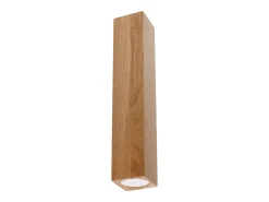 Sollux Lighting Plafón^Lámparas de techo Zezu escandinavo de madera - 1 fuentes luminosas 4000K - L.6 x A.30 cm - roble Marru00f3n