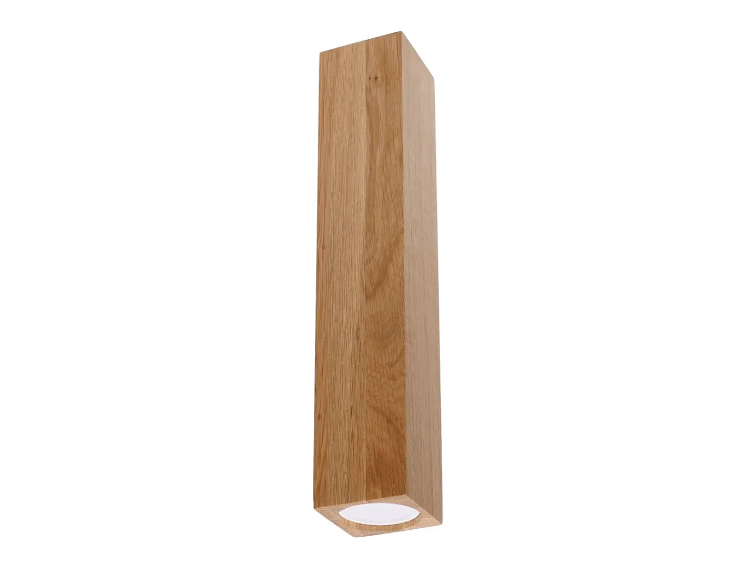 Sollux Lighting Plafón^Lámparas de techo Zezu escandinavo de madera - 1 fuentes luminosas 4000K - L.6 x A.30 cm - roble Marru00f3n