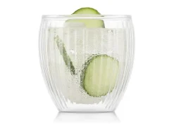 Bodum Vaso^Lote 2 Vasos Doble Pared 20cl Pavina Rayados