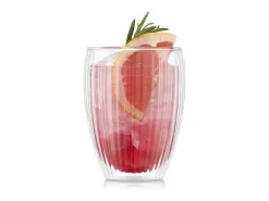 Clearance Bodum Lote 2 Vasos Doble Pared 32cl Pavina Rayados - Set 2 Vasos 12249-10