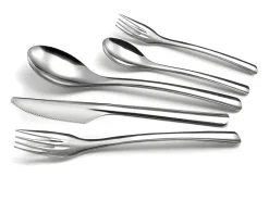 Lote de 48 tenedores para pasteles/tapas reutilizables y reciclables Slim2 de Amefa