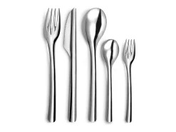 Lote de 48 tenedores para pasteles/tapas reutilizables y reciclables Slim2 de Amefa