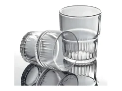 Duralex Vaso^Lote de 4 Vasos Apilables 20 cl - Vidrio Templado Resistente a Golpes - Fabricado en Francia