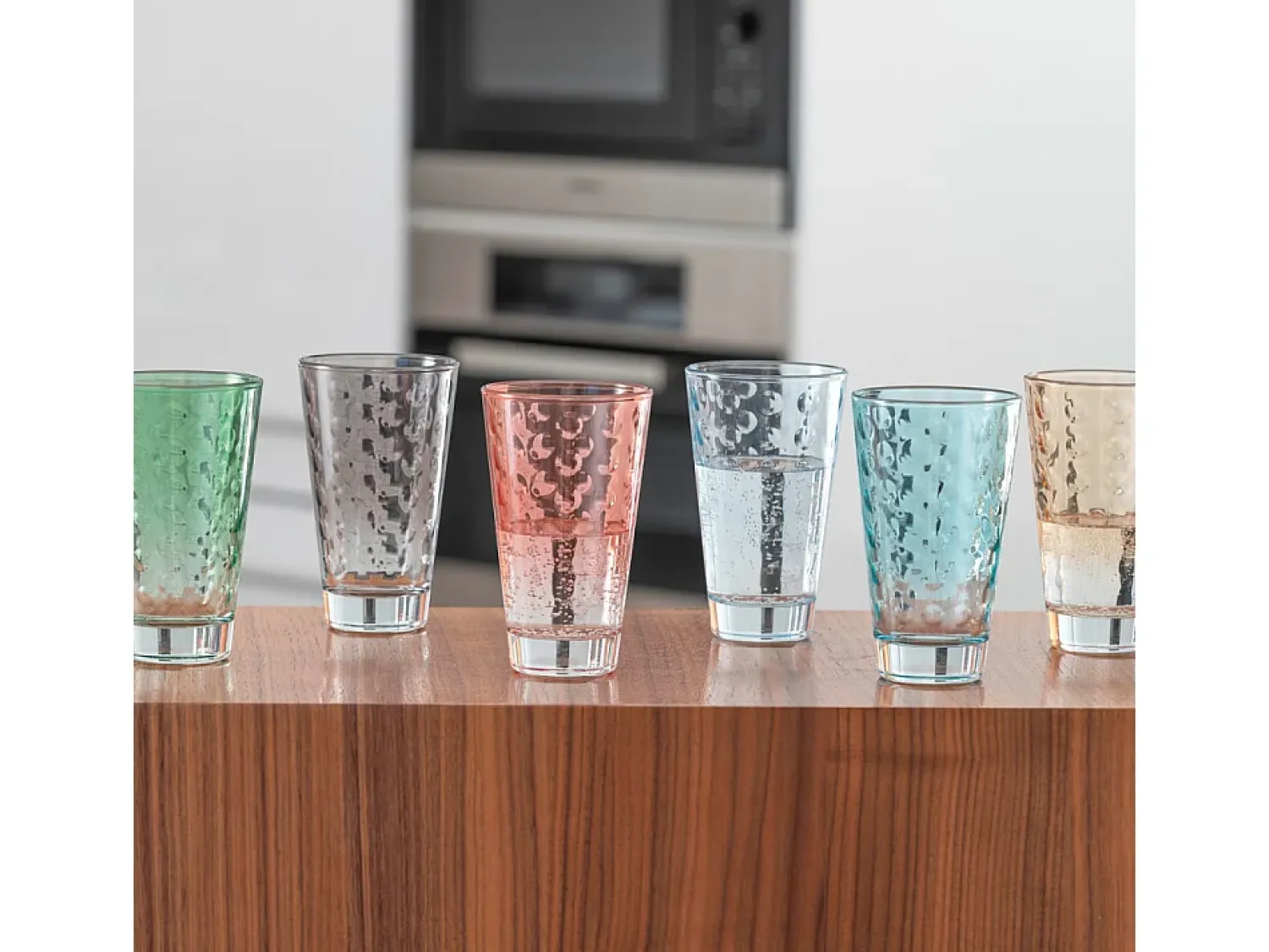 Leonardo Vaso^Lote de 6 vasos de colores 300ml multicolor