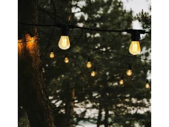 Lumisky Guirnalda Luminosa^Luces de cadena conectables E27 5M LINK ME Negro