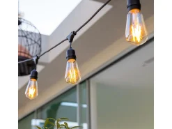 Lumisky Guirnalda Luminosa^Luces de cadena conectables E27 6M MAFY Negro