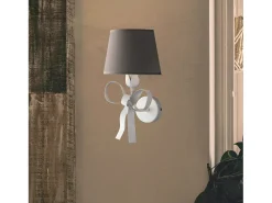 Aplique Para Pared^Lucy - Aplique Shabby de hierro lacado blanco 1 luz .16 - P.19 - BL184-AP1-BCO Blanco roto
