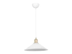 marque Lámpara Suspendida^Luminaria Colgante Blanca E27 30x62 cm Portalámparas Blanco