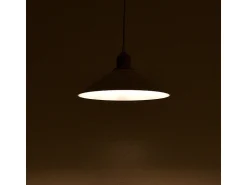 marque Lámpara Suspendida^Luminaria Colgante Blanca E27 30x62 cm Portalámparas Blanco