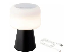 Lumineo Lámpara LED Anaya Negro / Blanco