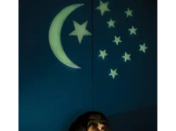 Sticker^Luna y 12 estrellas fosforescentes 4M Multicolor