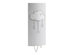 Luz con detalle Nuage en algodón gris
