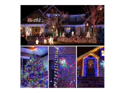100M 600 LED Guirlande lumineuse Carnaval Mariage Extérieur Intérieur Jardin Éclairage, Multicolore Blanco