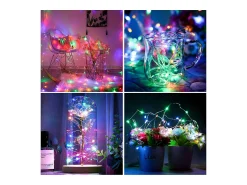 100M 600 LED Guirlande lumineuse Carnaval Mariage Extérieur Intérieur Jardin Éclairage, Multicolore Blanco