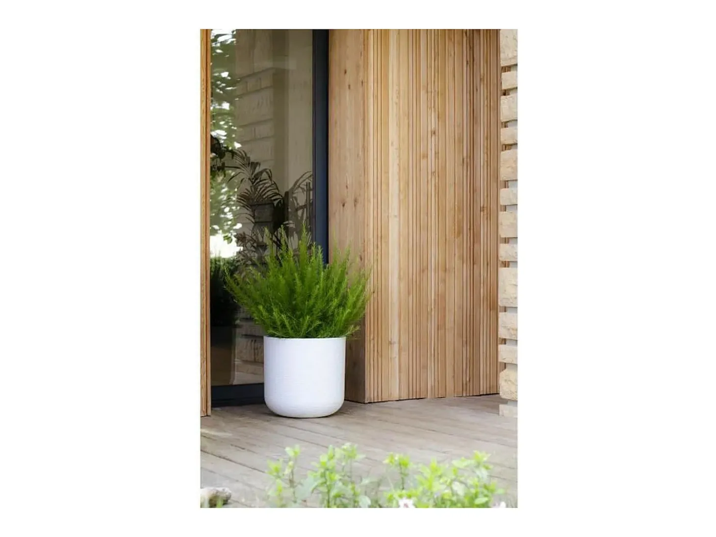 Maceta - Graphit'Up - Redonda - Blanco lima - 67 L