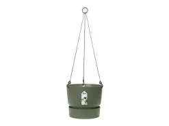 Clearance ELHO Maceta colgante 24 - Exterior Ø 23,9 x 20,3 cm - hoja Verde