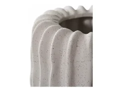 ebuy24 Maceta de cerámica Ø 14,5 x 14,5 cm Gris