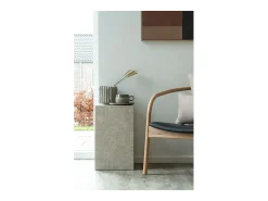 ebuy24 Maceta de cerámica Ø 14,5 x 14,5 cm Gris