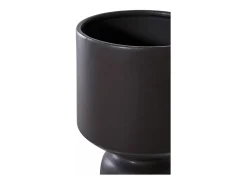 Maceta de cerámica negra Ø 15 x 23,5 cm