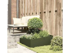 Best Maceta para Jardín | Jardinera | Macetero oliva 80 x 80 x 50 cm Verde
