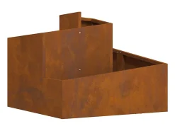 Best Maceta para Jardín | Jardinera | Macetero Marrón 60 x 60 x 50 cm Acero oxidado Marru00f3n