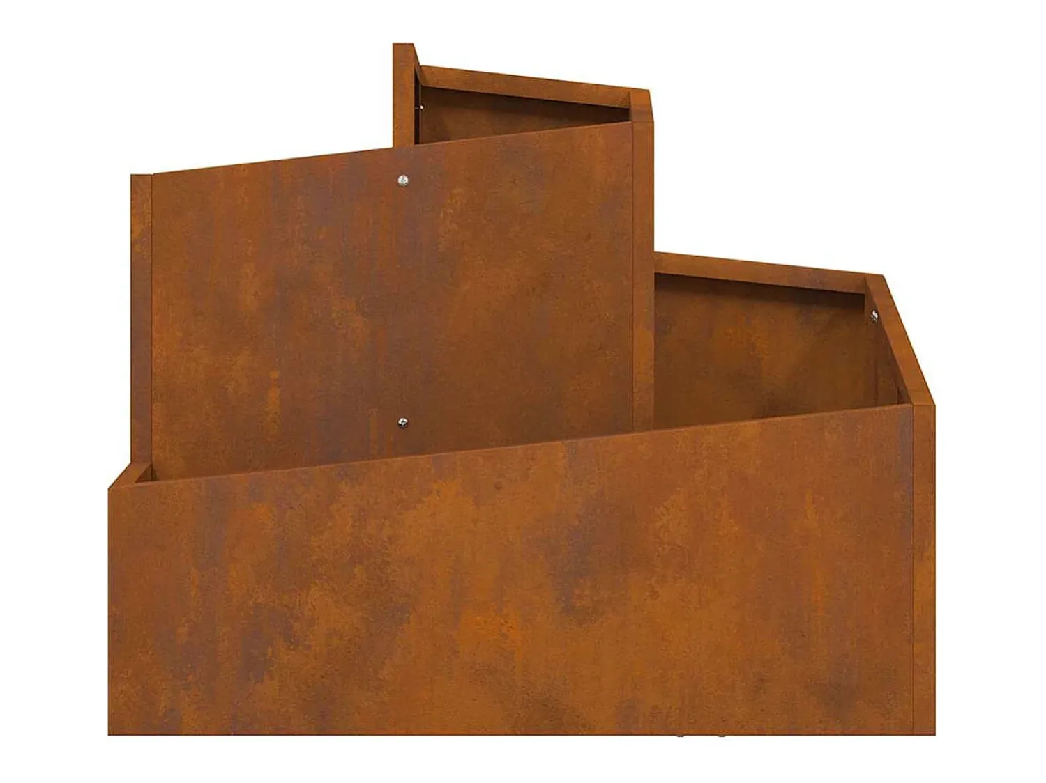 Best Maceta para Jardín | Jardinera | Macetero Marrón 60 x 60 x 50 cm Acero oxidado Marru00f3n