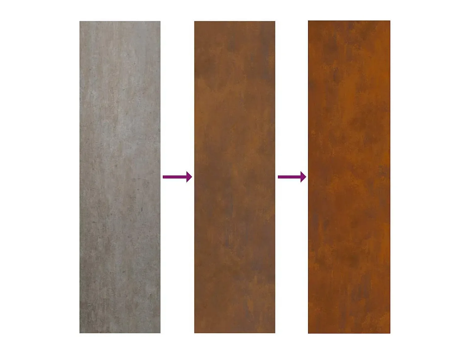 Best Maceta para Jardín | Jardinera | Macetero Marrón 60 x 60 x 50 cm Acero oxidado Marru00f3n