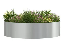 Sale Maceta para Jardín | Jardinera | Macetero 80 x 80 x 20 cm Acero galvanizado Plateado