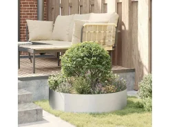 Sale Maceta para Jardín | Jardinera | Macetero 80 x 80 x 20 cm Acero galvanizado Plateado