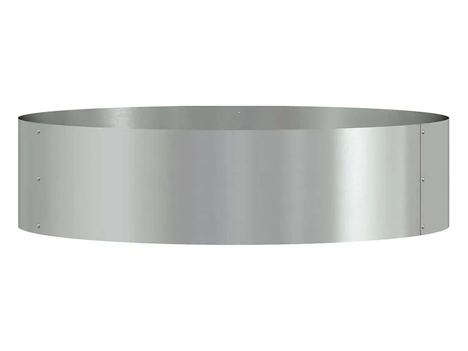 Sale Maceta para Jardín | Jardinera | Macetero 80 x 80 x 20 cm Acero galvanizado Plateado