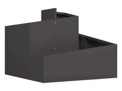 Best Maceta para Jardín | Jardinera | Macetero 60 x 60 x 50 cm Acero Negro