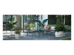 Outlet ELHO Maceta redonda 25 - Exterior Ø 24,48 x 23,31 cm - Living hormigón gris Gris claro