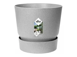 Outlet ELHO Maceta redonda 25 - Exterior Ø 24,48 x 23,31 cm - Living hormigón gris Gris claro