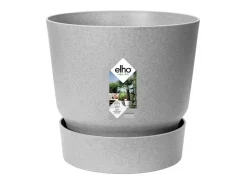 ELHO Macetero^Maceta redonda 40 - Exterior Ø 39 x 36,8 cm - Living hormigón Gris