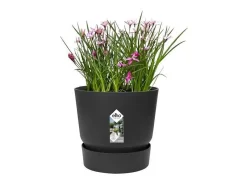 New ELHO Maceta redonda 40 - Exterior Ø 39 x 36,8 cm - Living Negro