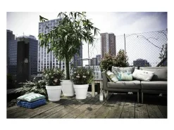 ELHO Macetero^Maceta redonda con ruedas Loft Urban Ø 40 cm - Gris antracita