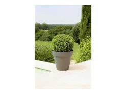 Maceta Soleilla - Redonda Ø 60 x 53,6 cm - Gris brillante -