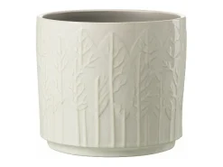 LANA DECO Macetero^Macetero de cerámica de 17x17x15 cm Blanco