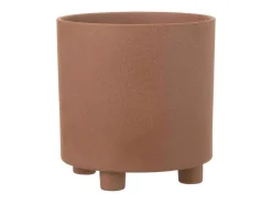 LANA DECO Macetero^Macetero de cerámica marrón de 26.5x26.5x27.5 cm Marru00f3n