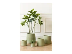 Clearance J-Line Macetero de cerámica de 23x23x22 cm Verde