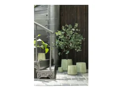 Clearance J-Line Macetero de cerámica de 23x23x22 cm Verde
