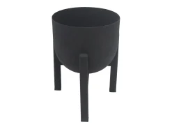 Discount OZAIA Macetero de pie de metal - D. 18 x Alt. 25,5 cm - mate - ZARIWI Negro