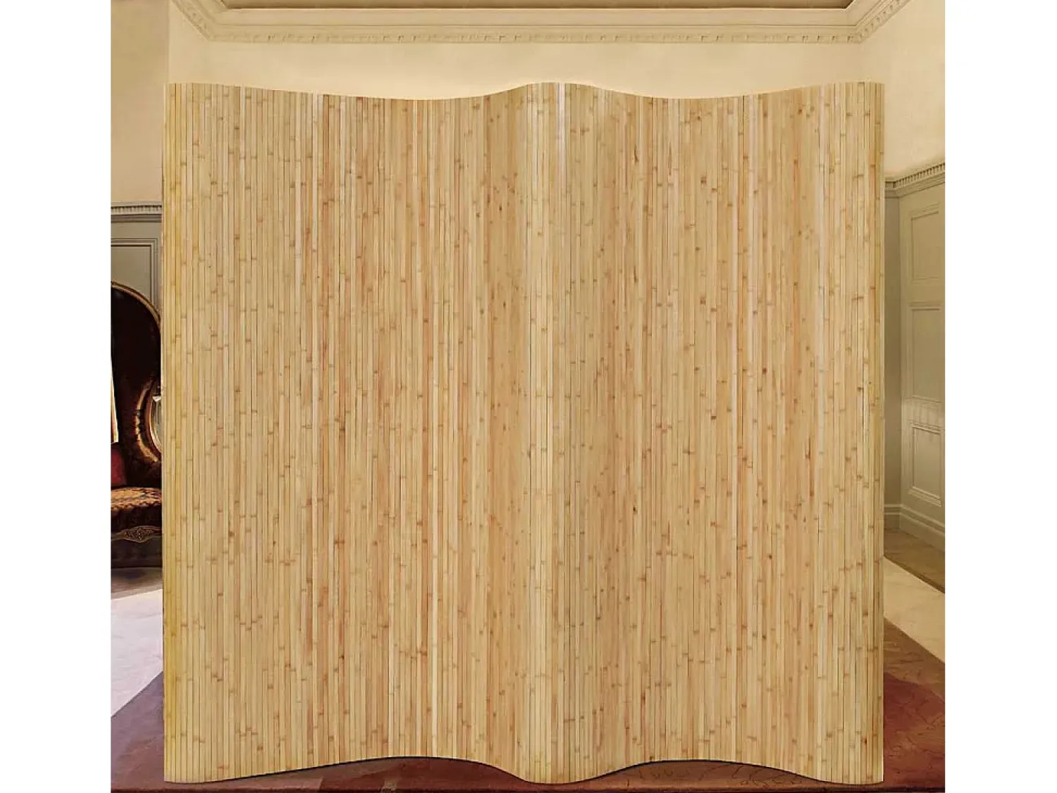 Sale Mampara de bambú 250 x 165 cm Natural Beige