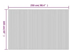 Sale Mampara de bambú 250 x 165 cm Natural Beige