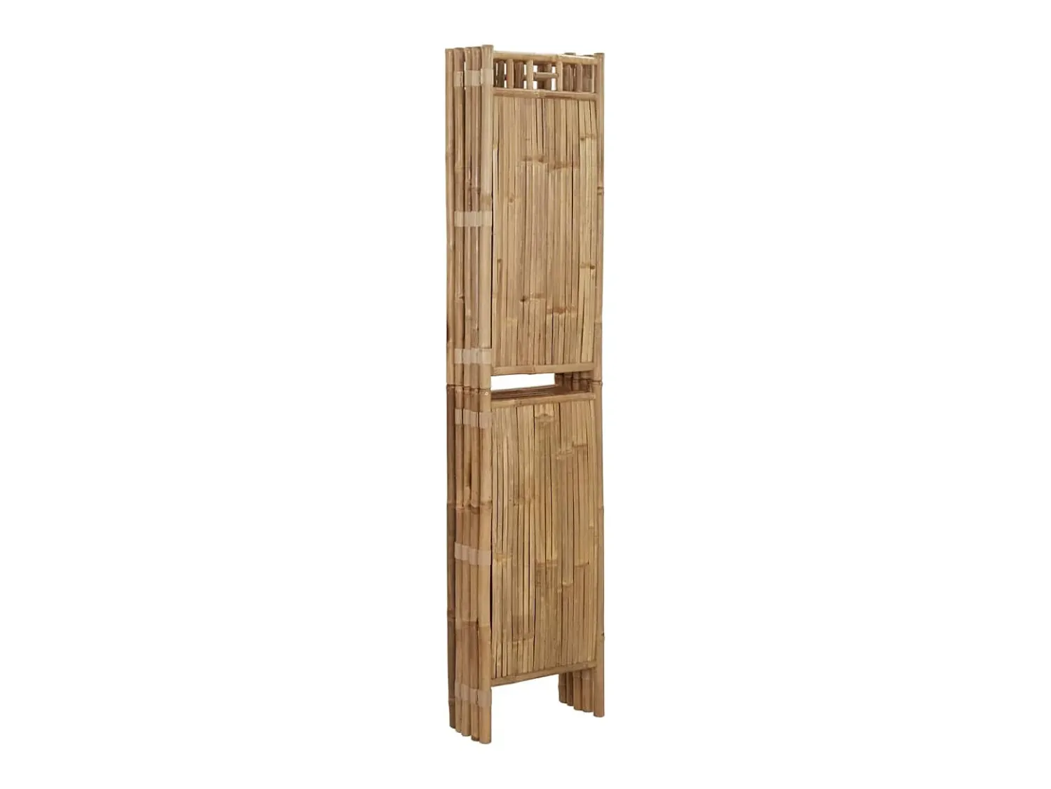 Sale Mampara divisoria de bambú de 5 paneles 200x180 cm Marru00f3n