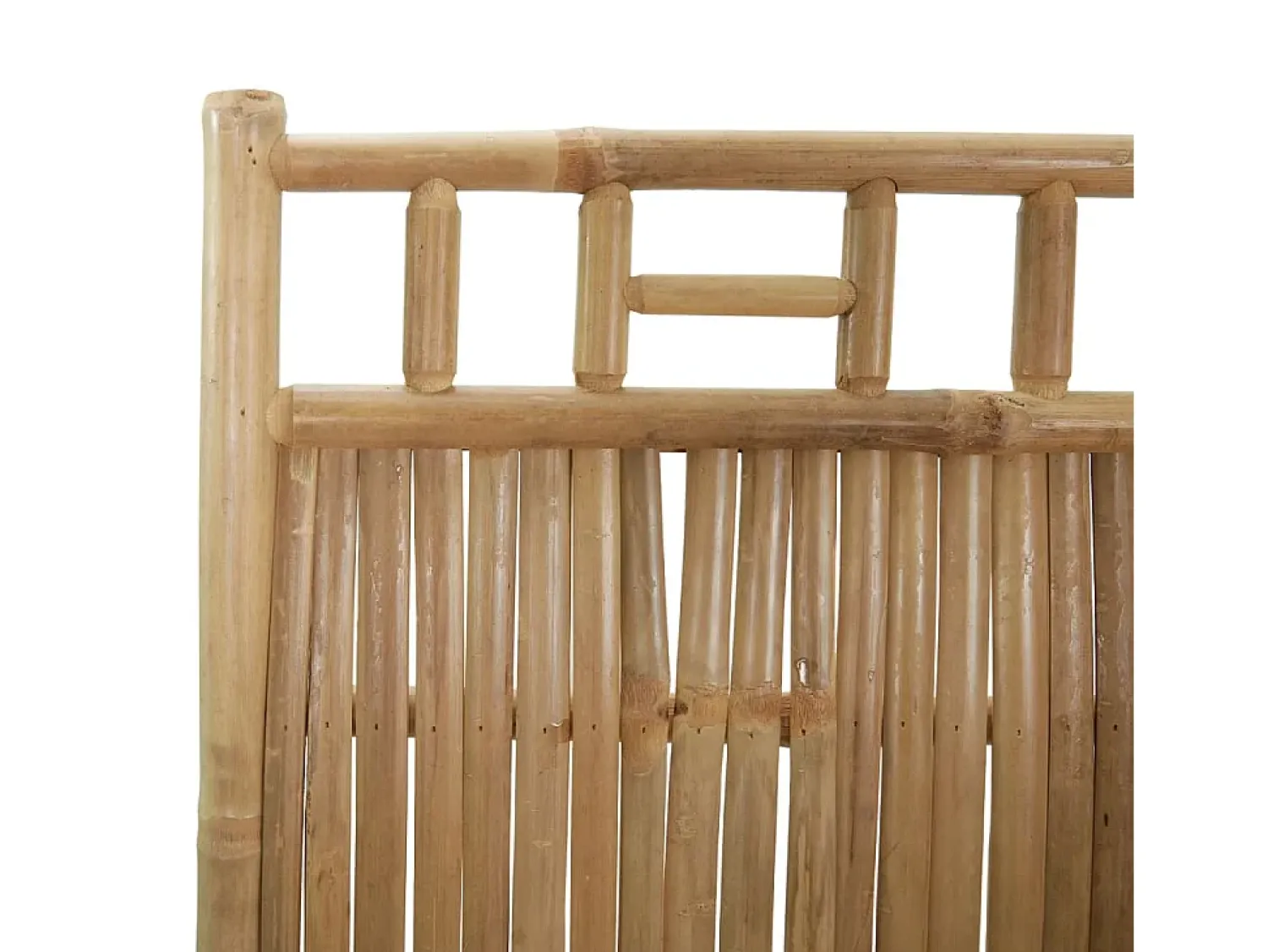 Sale Mampara divisoria de bambú de 5 paneles 200x180 cm Marru00f3n