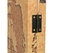 Clearance Mampara plegable 200 x 170 cm Mapa del Mundo Amarillo