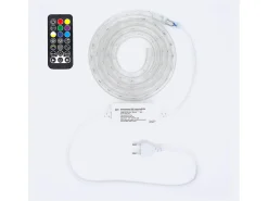 Sale Ledkia Manguera LED Redonda 220V AC 36 LED/m RGB IP65 Corte 100 cm a Medida RGB 15 m Blanco
