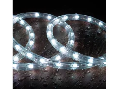Sale Ledkia Manguera LED Redonda 220V AC 36 LED/m RGB IP65 Corte 100 cm a Medida RGB 15 m Blanco